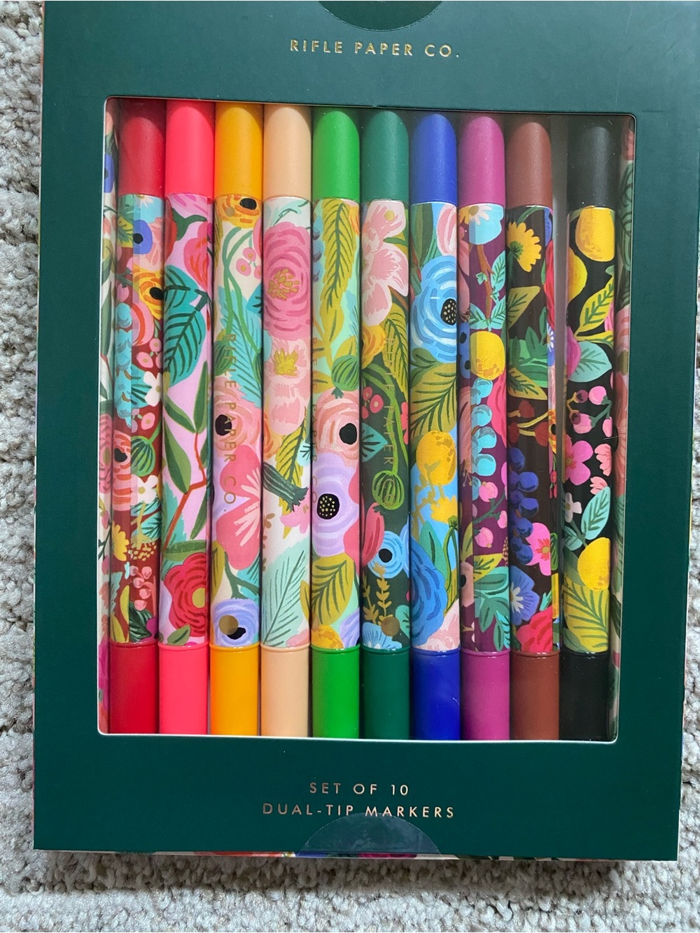Rifle Paper Co. Floral Dual-Tip Marker Set - Multicolor